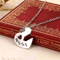 The Jewels Gallery Best Friends Necklace Key to My Heart Friendship Pendant Necklace Set for Girls & Boys. 