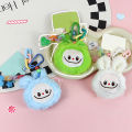 Kawaii Squeak Labubu Plush Doll Cute Stuffed Doll Keychain Backpack Pendant NOVO. 