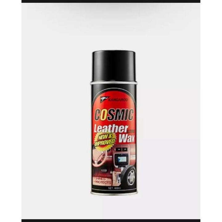 Cosmic kangaroo leather and tyre wax spray