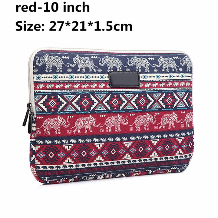 【happy one】Small Elephant Plaid Laptop bag For Apple ipad 10 11.6 14 15.6 inch Tablet bag Case