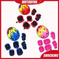 Kids helmet 7pcs/set Protective Gear with Adjustable Helmets Knee Pads Elbow Pads Wrist Pads for Bicycle Roller Skates. 