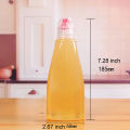 Squeeze Honey Bottles Reusable Plastic Honey Jars with Cap Salad Dressings Containers Travel Pinic Work Condiments Dispenser Backpacking Maple Syrup Sauces and Oils. 