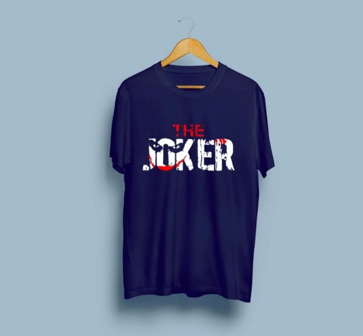 Joker Printed Cotton Half Sleeves O Neck T Shirt For Men&Boys