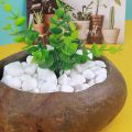 White Quartz stone - Aquarium Stone - White Decoration stone 1kg. 