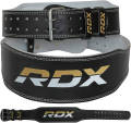 Leather Weight Lifting Belt 6 Inch & 4 inch for Powerlifting, Weightlifting, Heavy Gym Training Workouts, for Men and Women Padded Leather Contoured Weightlifting Belt with Suede Lining and Steel Roller Buckle. 