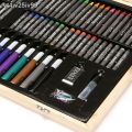180 Pcs Premium Kids Drawing Art Set With Wooden Box Colouring Sets Painting Pen Crayon Colour Birthday Gift. 