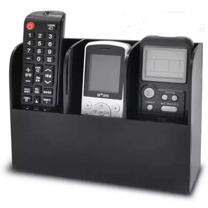 3 Slots Remote Control Organizer adds functionality while sounding sleek and efficient.