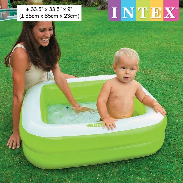 INTEX - Play Box Pool For Kids Inflatable Kids Bath Tub For Children - 34 x 34 x 10