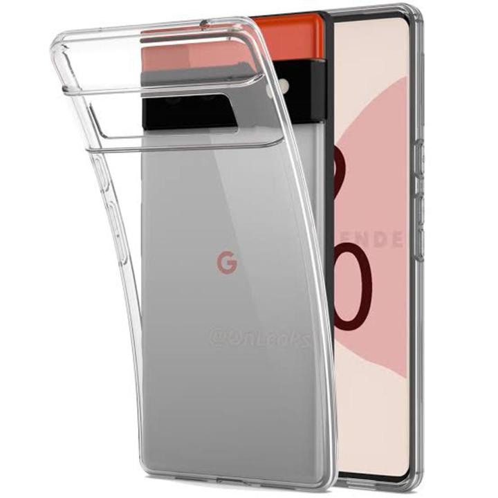 Google Pixel 6A Transparent TPU Silicone Back Cover Drop Resistant Slim Fit Scratch Proof Case