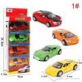 Pack of 4 Pcs - Metal Body Die Cast Pull Back & Action - Racing Car Set Toys. 