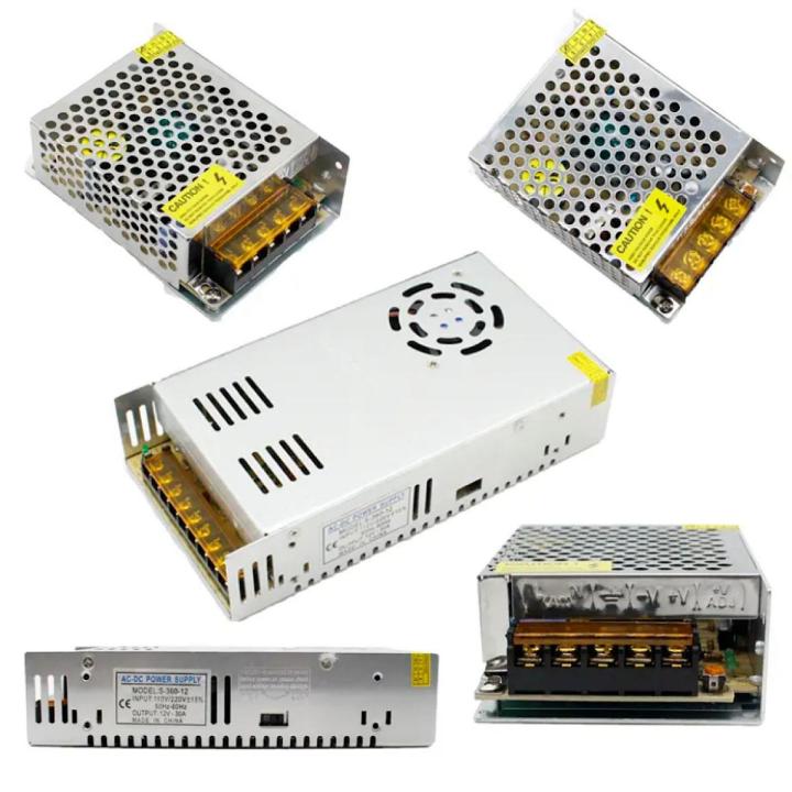 AC 110V-220V TO DC 5V 12V 24V 36V 48V  5A 10A 15A 20A 30A 50A Switch Power Supply Driver Adapter LED Strip Light