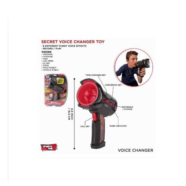 Indoor & Outdoor Funny Voice Changer For Kids Voice Toys Play Fun Voice Changing Speaker Record And Play With Friends And Family 8 Different Voices Multifunctional Toy Tone Changing Effects Portable Best Gift For Boys & Girls