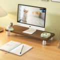 Computer Booster Monitor Raised Desktop Support Frame Display Stand Solid Wood Computer Desktop Shelf. 