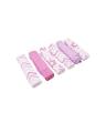 Pack Of 6 - Baby Wash Clothes - 100% Cotton - 9X9 Inch - Purple. 