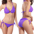 Bikini Set Padded Shirring Women Swimsuit. 