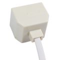 QUANBU Telephone RJ11 Male Line to Double RJ11 Female Jack Filter Splitter Adapter. 