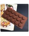 Silicone Chocolate Mould - Brown. 