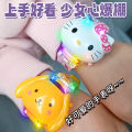 Kawaii Sanrio Kuromi Watch Cinnamoroll Hello Kitty Music Silicone Strap Children Wrist Watch My Melody Watch Kids Birthday Gifts. 