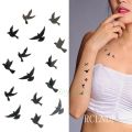2 sheet Waterproof Temporary Tattoo Sticker free Bird new design tattoo stickers fake tattoo for kid man woman and girl. 