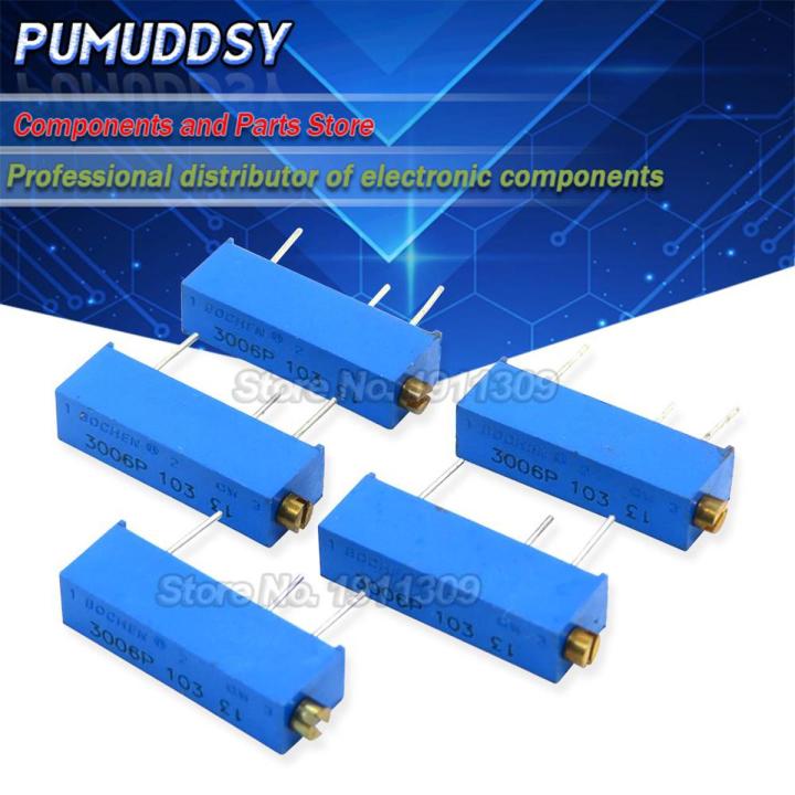 10PCS 3006P 100 ohm ~ 500K ohm Trimmer Potentiometer fdkjgecf Resistor 1K 2K 5K 10K 20K 50K 100K 200K 500K 1M 100R 200R 500R