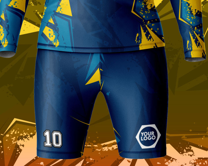 Customize%20Sports%20Jersey%20Kit%20With%20Full%20Sleeve%20Tee%20&%20Short%20-%20Image%204