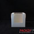 Cake Box, white, 8x8x6. 