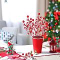 Childrenworld Winter-themed Party Decorations with Artificial Cranberries Vibrant Snow Frosted Red Berry Stems for Christmas Tree Decor Diy Crafts Snowflake Berry for Diy Crafts. 