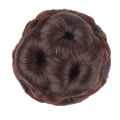 Buns Hair Pieces Synthetic Hair Bun Extension Hair Chignon Tress Claw In Pony Tail Bun Nine Flowers Bride Fiber Hair. 