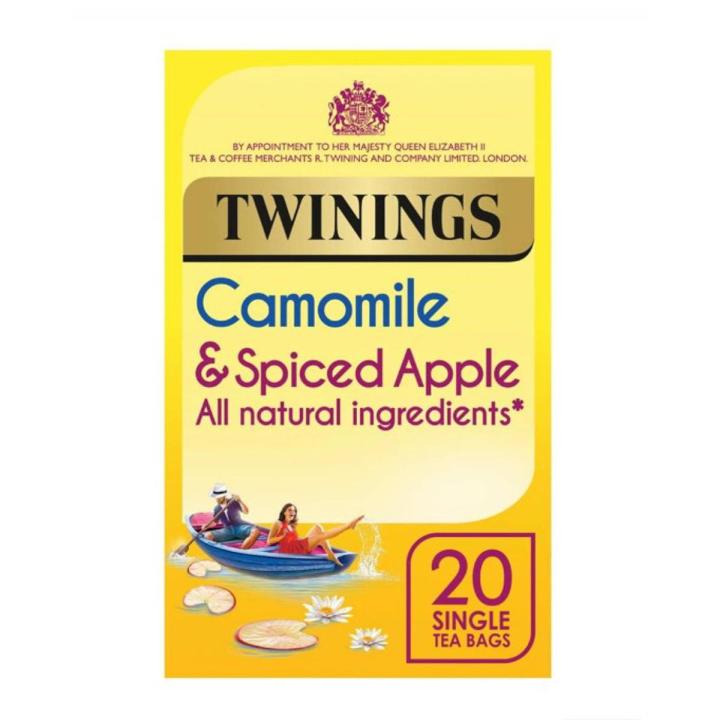 Twinings Tea Camomile Spiced Apple 20 tea Bags English Break Fast Tea Bags (40g) Tea Bags 20 per Pack - Pack of 1 (Made In England)
