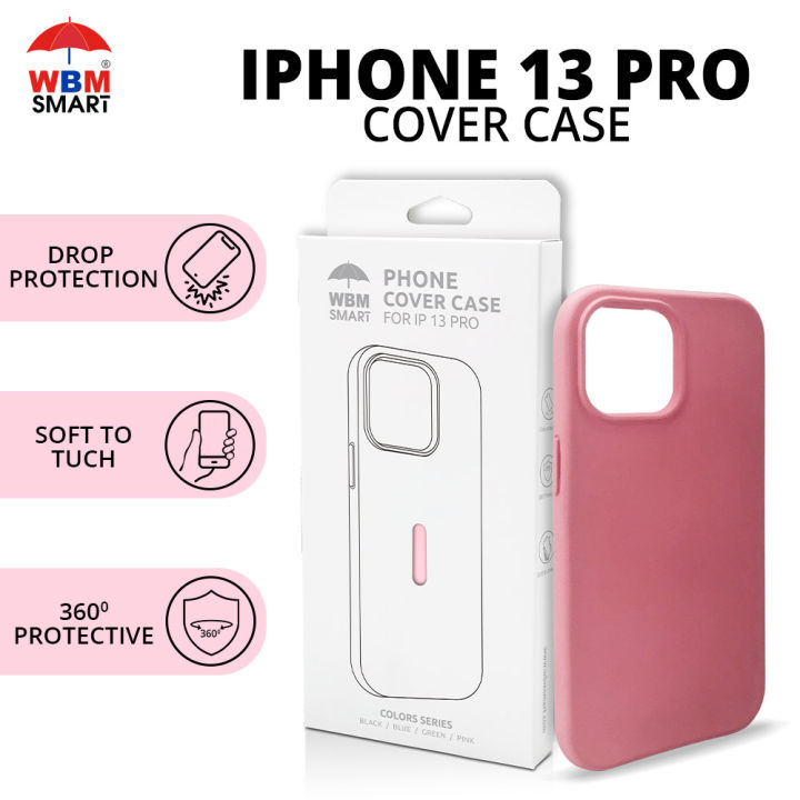 WBM%20iPhone%2013%20Pro%20Case%20Cover,%20Slim%20Soft%20Silicon%20Back%20Cover%20-%20%20Pink%20Color%20-%20Image%203