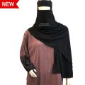 Arabic Saudi Daraz best seller cuffed sleeves abaya with long maxi style and had adjustable best for girls and women arabic style Bidoonessma Arabic Saudi Abaya Elegant Decent look Abaya for Gift Girls with scarf with Decent Leather Patch. 