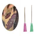 mehndi injection pen 2 with 5 extra needle, create amazing henna designs by henna applicator pen. 