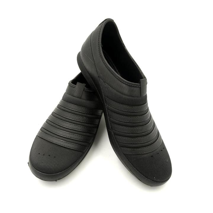 Rubber%20Shoes%20For%20Men%20Casual%20Lightweight%20Training%20Comfortable%20Running%20Gym%20Walking-%20Black%20-%20Image%203
