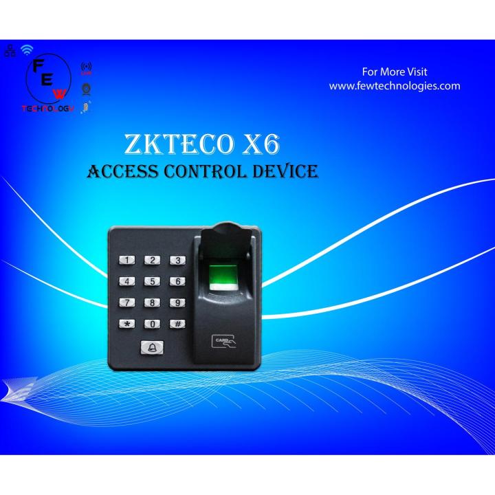 ZKTECO X6 Card code and fingerprint access control