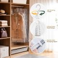 TAILI Hanging Vacuum Storage Bags Space Saver Bags, Long and Short, Clear Vacuum Sealer Bags for Clothing, Suits and Jackets, Closet Organizers and Storage, best for storing and travelling garment bags. 