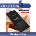 Vivo S1 Pro  Vivo Y51 9D11D21D Matte Glass Protector, Full Edge To Edge Black Screen Protector For Vivo S1 Pro  Vivo Y51. 