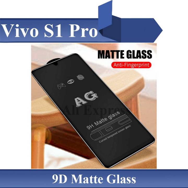 Vivo S1 Pro  Vivo Y51 9D11D21D Matte Glass Protector, Full Edge To Edge Black Screen Protector For Vivo S1 Pro  Vivo Y51