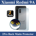 2Pcs Xiaomi Redmi 9A Back Matte Protector Soft Skin Sheet Soft Film Protection For Xiaomi Redmi 9A. 