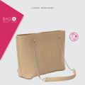 Bag X Vegas Beige Tote Bag for Women. 