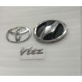 Toyota Vitz 2005-2010 Front Back Logo with Monograms Complete Set Logo Monograms Emblems. 