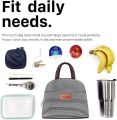 Lunch Bag Women, Lunch Box Lunch Bag for Women Adult Men, Small Leakproof Cute Lunch Tote Bags Large Capacity Reusable Insulated Cooler Lunch Container for Work Office Picnic or Travel (Black). 