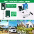 VOLADOR Animal Repellent, Waterproof Ultrasonic Cat Fox Repeller, Solar USB Powered Pet Dog Deterrent, Rabbit Rat Scare for Garden Yard Field Farm. 