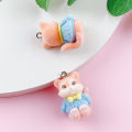 Cartoon 3D Flocking Fox Pendant Cute Animal Phone Lanyard Keychain Bag Charms MJ. 