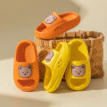 Children Slippers Summer Cartoon Bear Home Shoes For Boy Girls Soft Eva Flat Heel Slippers Beach Child Kids Baby Slides. 