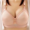 Mix Designs Best Sale Plus Size Underwear Women Wireless Push Up Large Size Bra For Fat Ladies Breathable Full Coverage Bra. 
