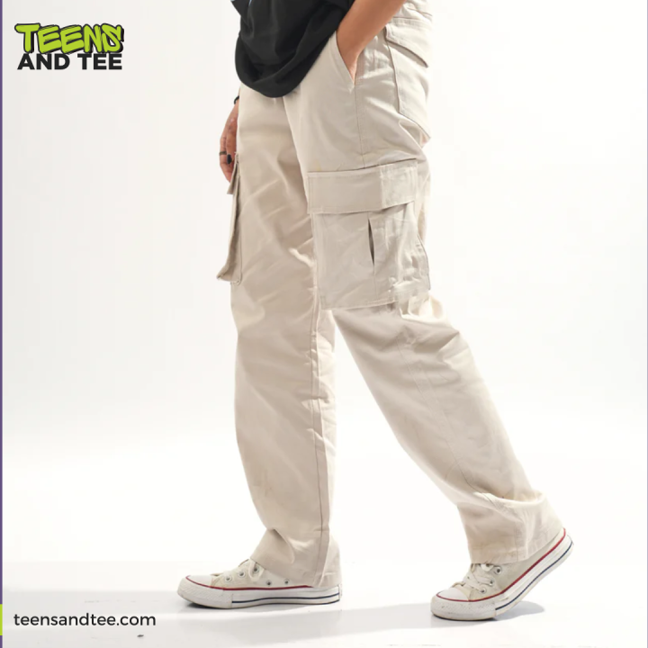 White Cargo Pants for Men and Boys - Stylish Cargo Pants on Sale | Daraz.pk