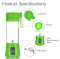 USB Rechargeable Juicer Blender 4 Blades Electric Blender Mini Portable Personal Size Juicer Cup - USB Rechargeable Mixer 380ml Food Grade Water Bottle Portable Fruit Juicer Machine. 
