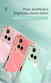 For Vivo Y21T Cover Fashion Shiny Plating Square Bumper Slim Phone Case Soft TPU Silicone Shockproof Protective Back Cover. 