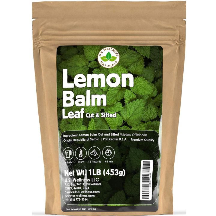 Lemon Balm (Herbal Tea): (Melissa Officinalis Caffeine Free) 100gm