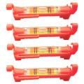 4Pcs String Level Hang Line Bubble Levels (Red). 